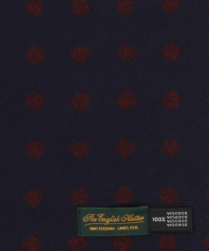 Sjaal Viscose | Navy Bordeaux Stip