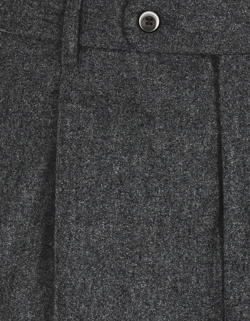 Pantalon Flannel | Antraciet Grijs