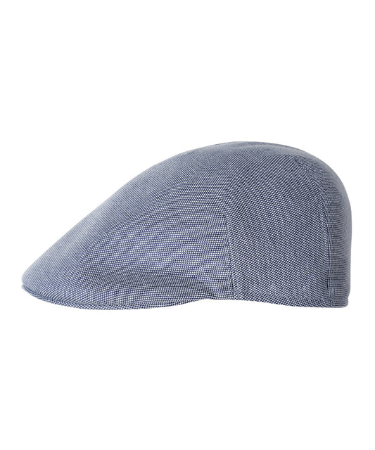 Soft Cap Katoen Mix | Blauw melange