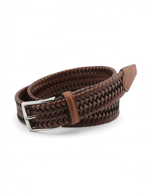 Riem Elastiek Leer | Cognac