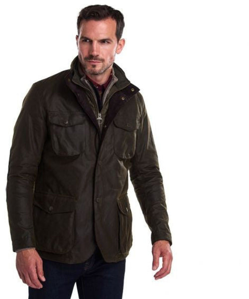 Wax jacket Ogston | Olive