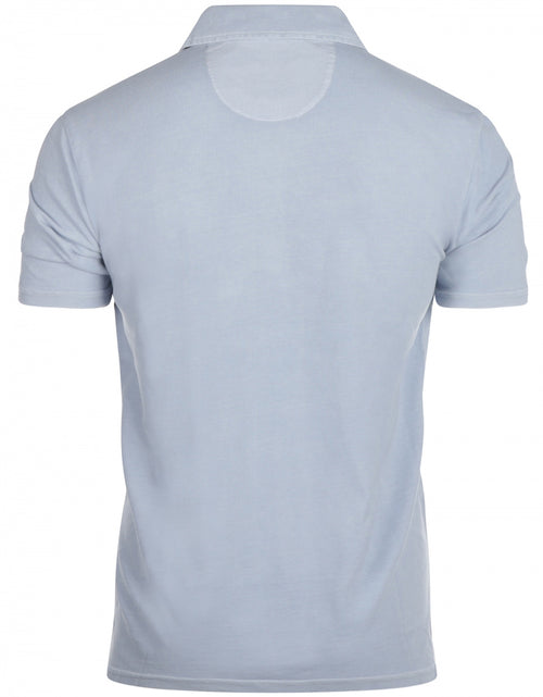 Polo washed korte mouw | Blauw