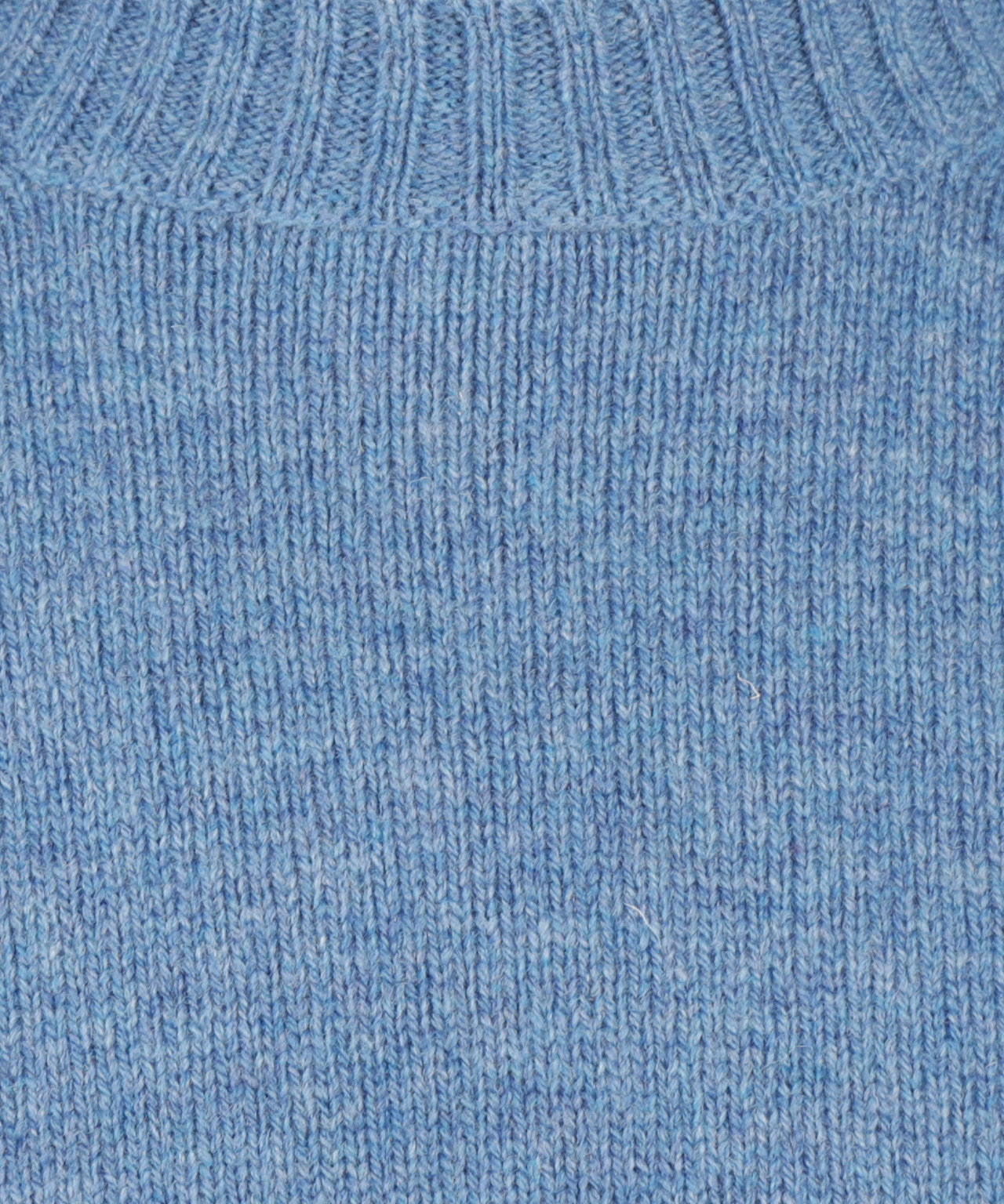Ronde Hals Shetland Wol | Cornflower