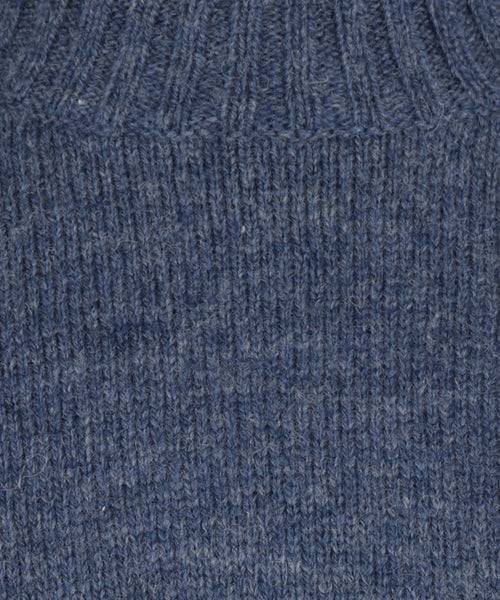 Pullover Shetland ronde hals | Blauw