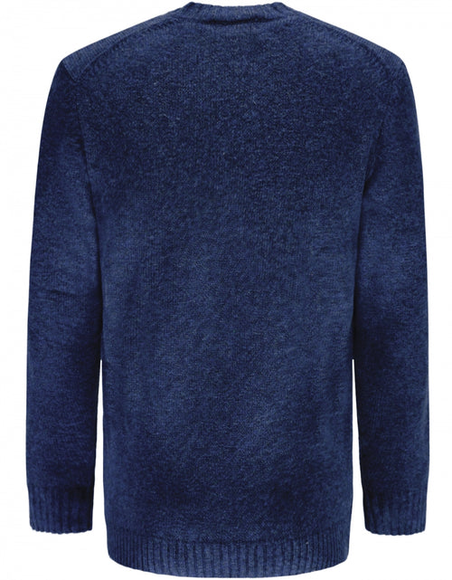Alan Paine Shetland Pullover Ronde Hals | Denim Blauw