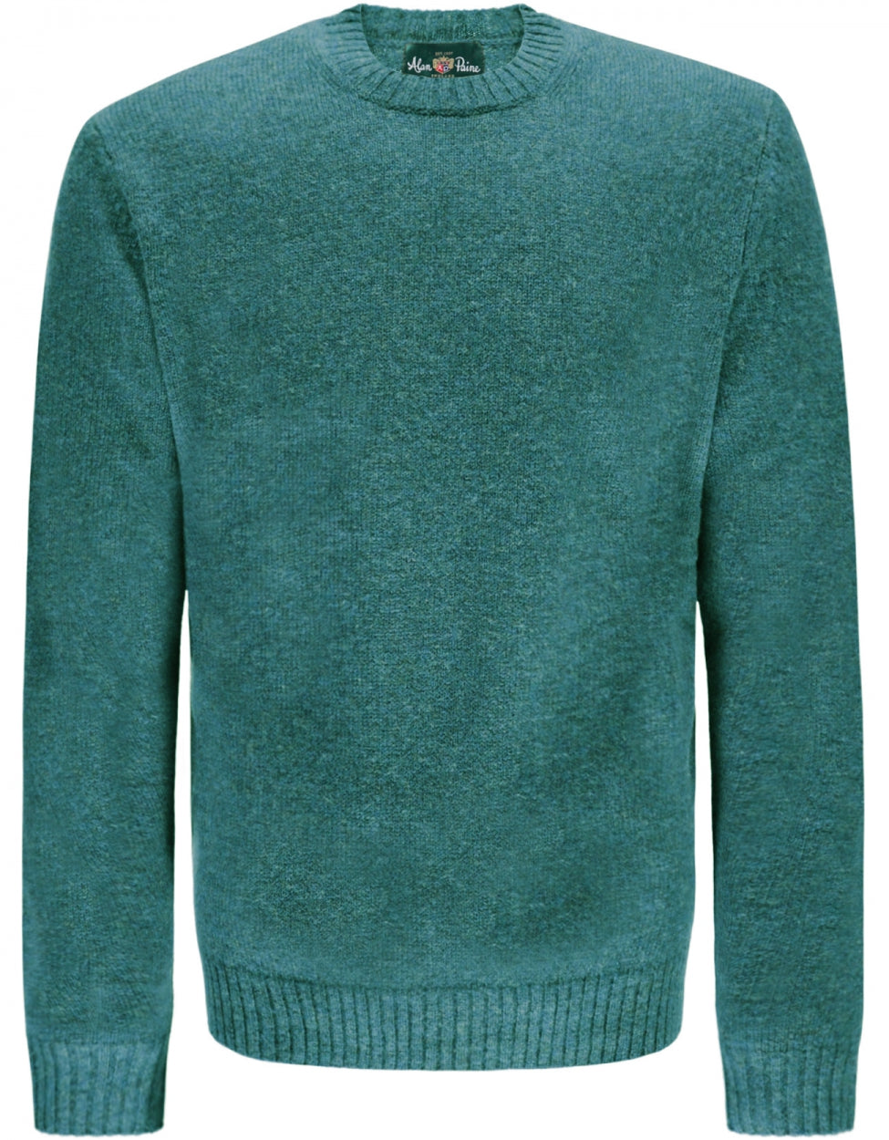 Ronde Hals Shetland Wol | Kingfisher