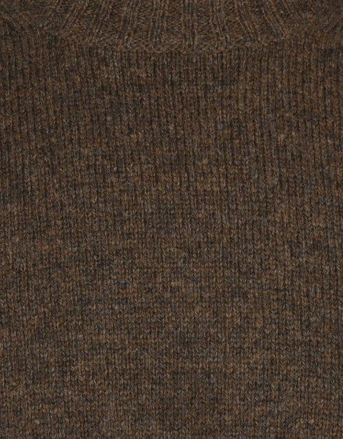 Pullover Shetland ronde hals | Groen