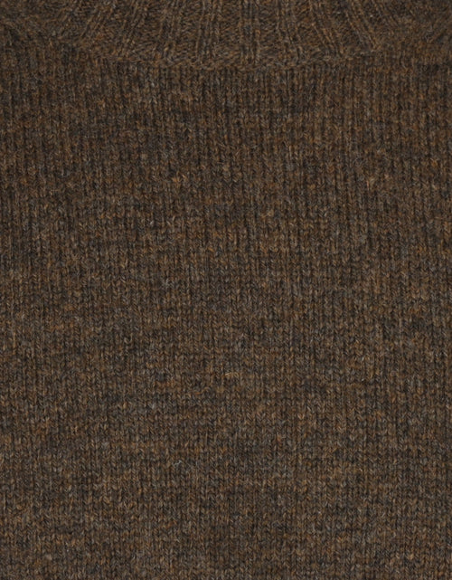 Pullover Shetland ronde hals | Groen