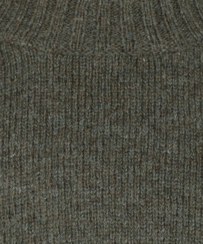 Alan Paine Shetland Pullover mit Rundhalsausschnitt | Grün