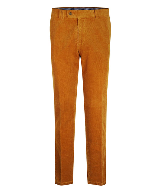 Corduroy Bradford Brede Rib | Donker Oranje