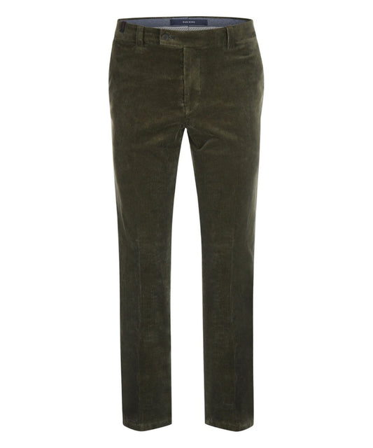 Corduroy Bradford Brede Rib | Donker Groen