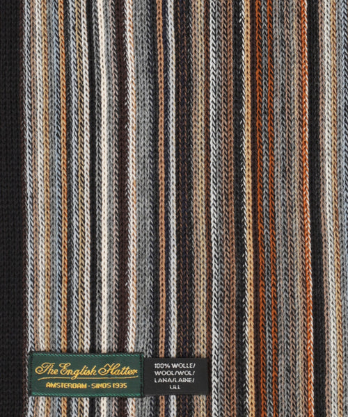 Sjaal wol gebreid 180x26 | Grijs