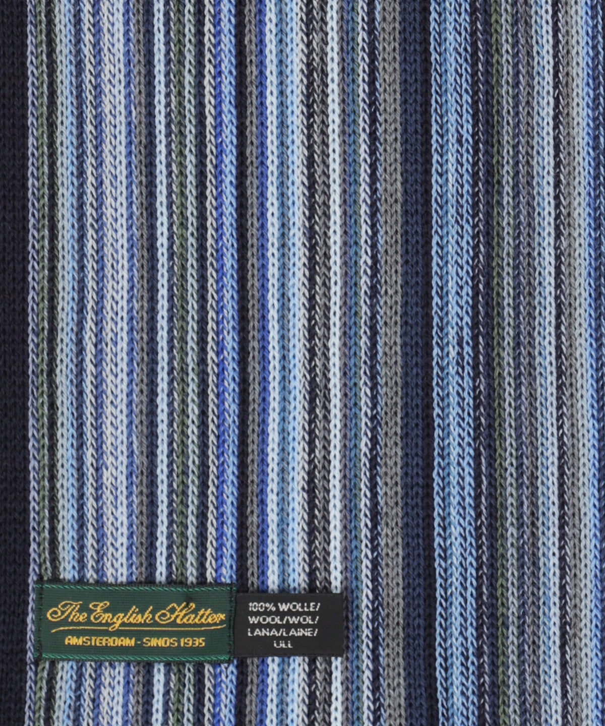 Wollstrickschal 180x26 | Blau