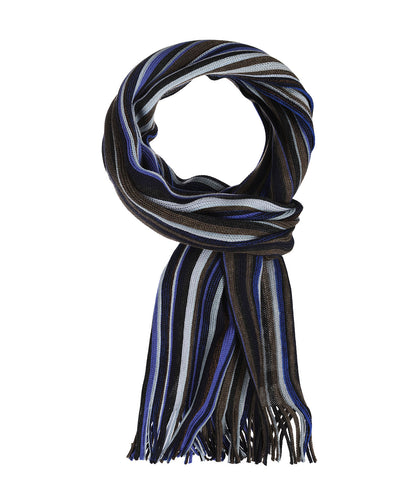 Wollstrickschal 180x26 | Blau