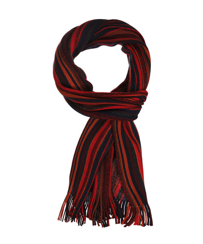 Gebreide Sjaal | Rood Multi