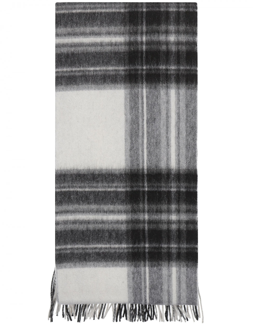 Lammwollschal 190x48 | Schwarz