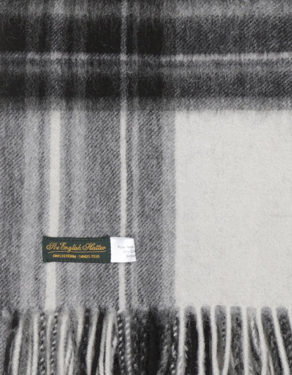 Lammwollschal 190x48 | Schwarz