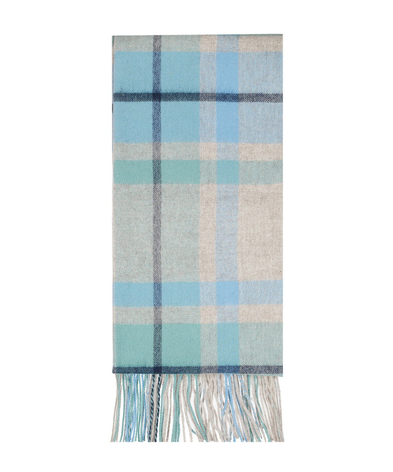 Lammwollschal 190x48 | Blau
