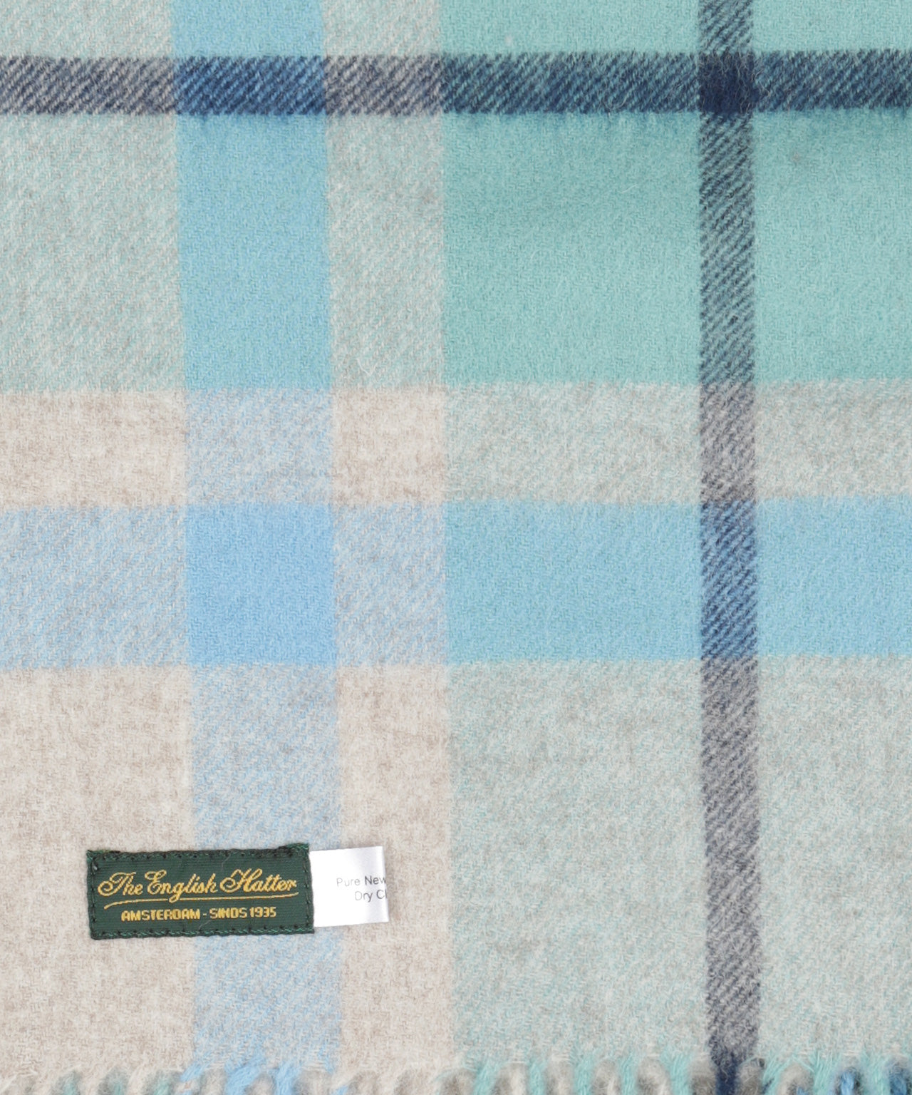 Lammwollschal 190x48 | Blau