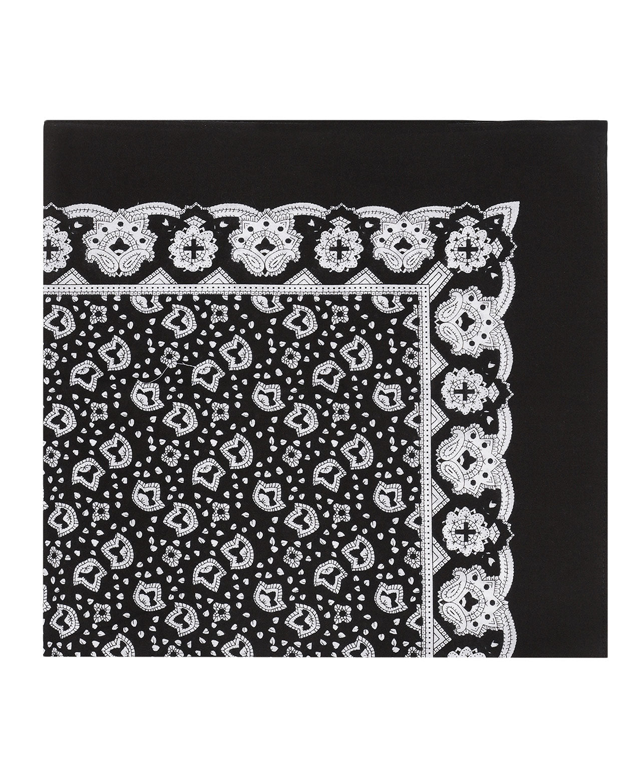 Farmer's Handkerchief | Flower Black