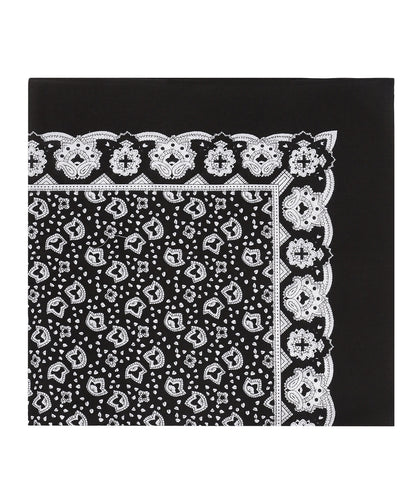 Farmer's Handkerchief | Flower Black