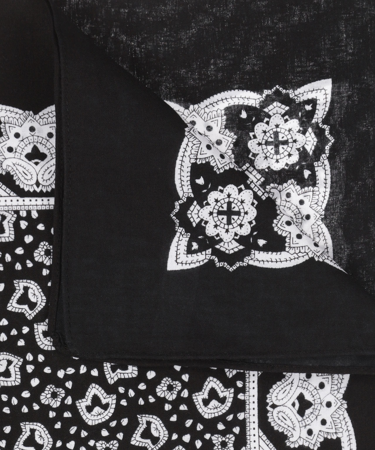 Farmer's Handkerchief | Flower Black