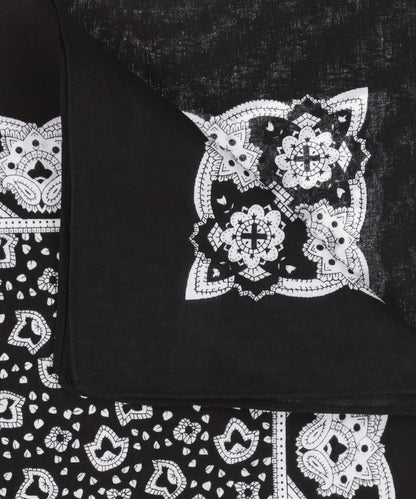 Farmer's Handkerchief | Flower Black