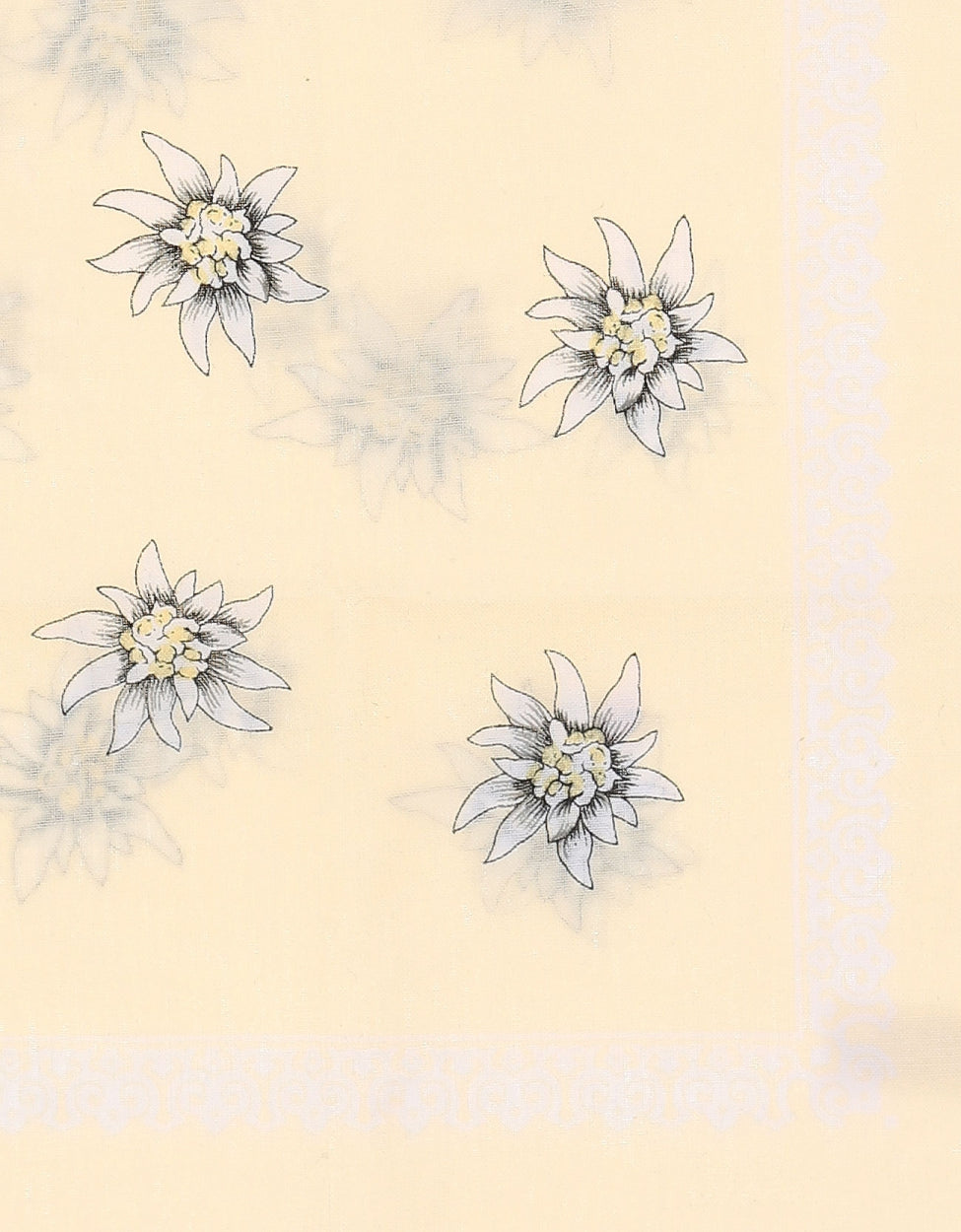 Bauerntaschentuch | Große Blume L. Gelb