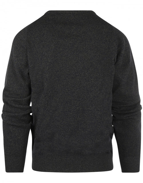 Pullover Lamswol ronde hals | Navy/Seaweed