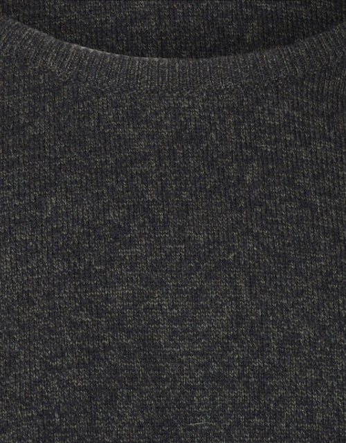 Pullover Lamswol ronde hals | Navy/Seaweed