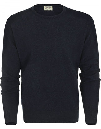 Pullover Lamswol ronde hals | Midnight