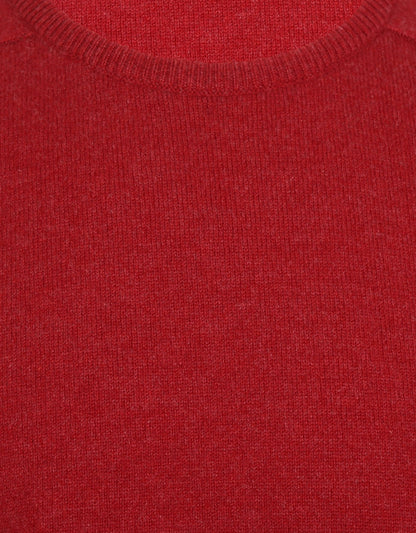 O-Hals Lamswol | Poppy Melange