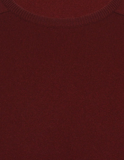 O-Hals Lamswol | Burgundy