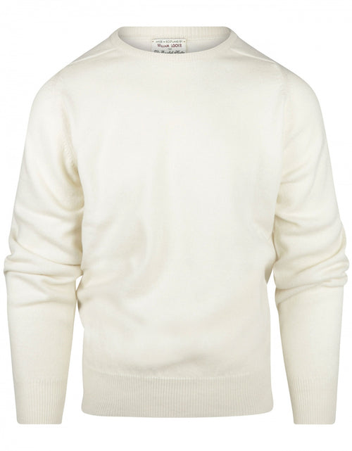 Pullover Lamswol ronde hals | Ecru
