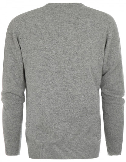 William Lockie V-Ausschnitt-Pullover aus Lammwolle | Flanell