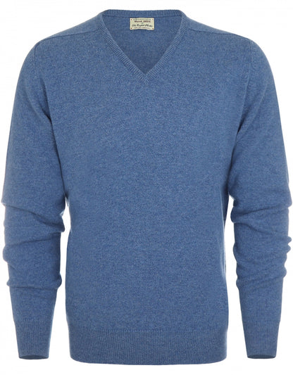 William Lockie V-Ausschnitt-Pullover aus Lammwolle | Jeans