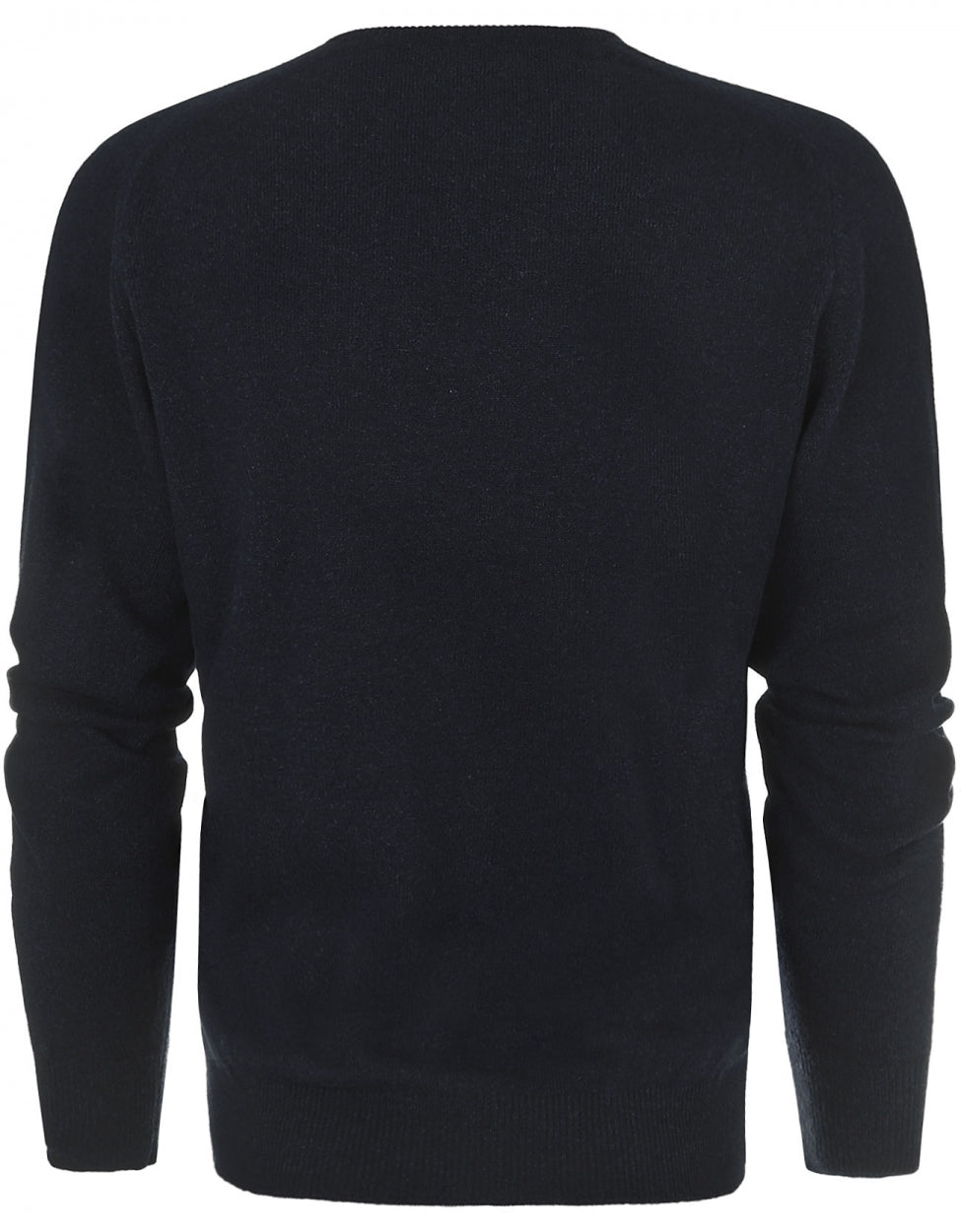 William Lockie V-Ausschnitt-Pullover aus Lammwolle | Oxfordblau