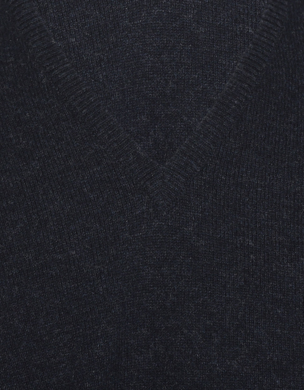 William Lockie V-Ausschnitt-Pullover aus Lammwolle | Oxfordblau