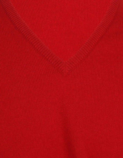 Pullover Lamswol v-hals | Chianti