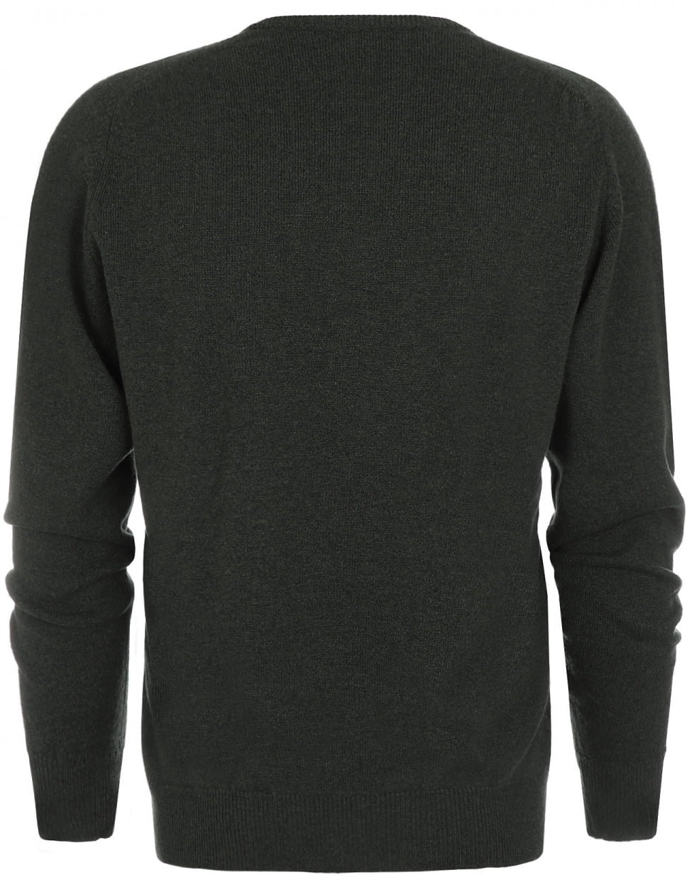William Lockie V-Ausschnitt-Pullover aus Lammwolle | Seetang