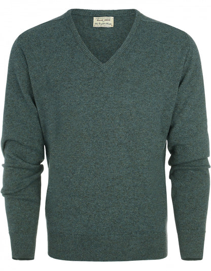 William Lockie V-Ausschnitt-Pullover aus Lammwolle | Moorland