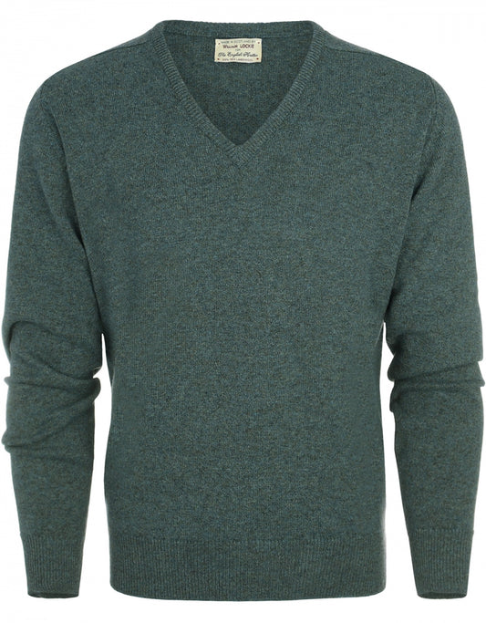 William Lockie V-Ausschnitt-Pullover aus Lammwolle | Moorland