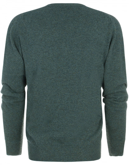 William Lockie V-Ausschnitt-Pullover aus Lammwolle | Moorland