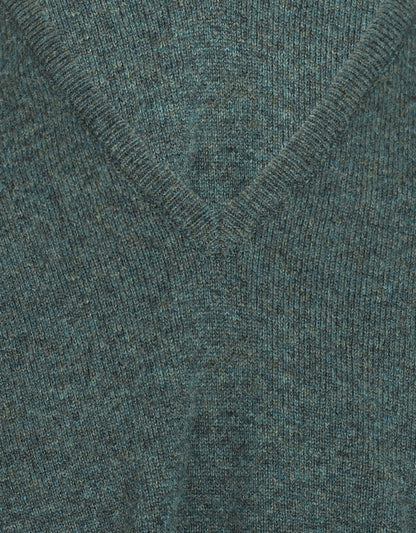 William Lockie V-Ausschnitt-Pullover aus Lammwolle | Moorland