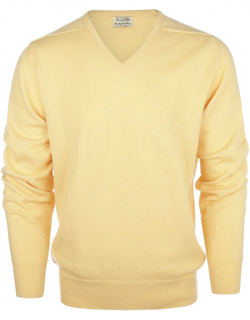 Pullover Lamswol v-hals | Morning Sun