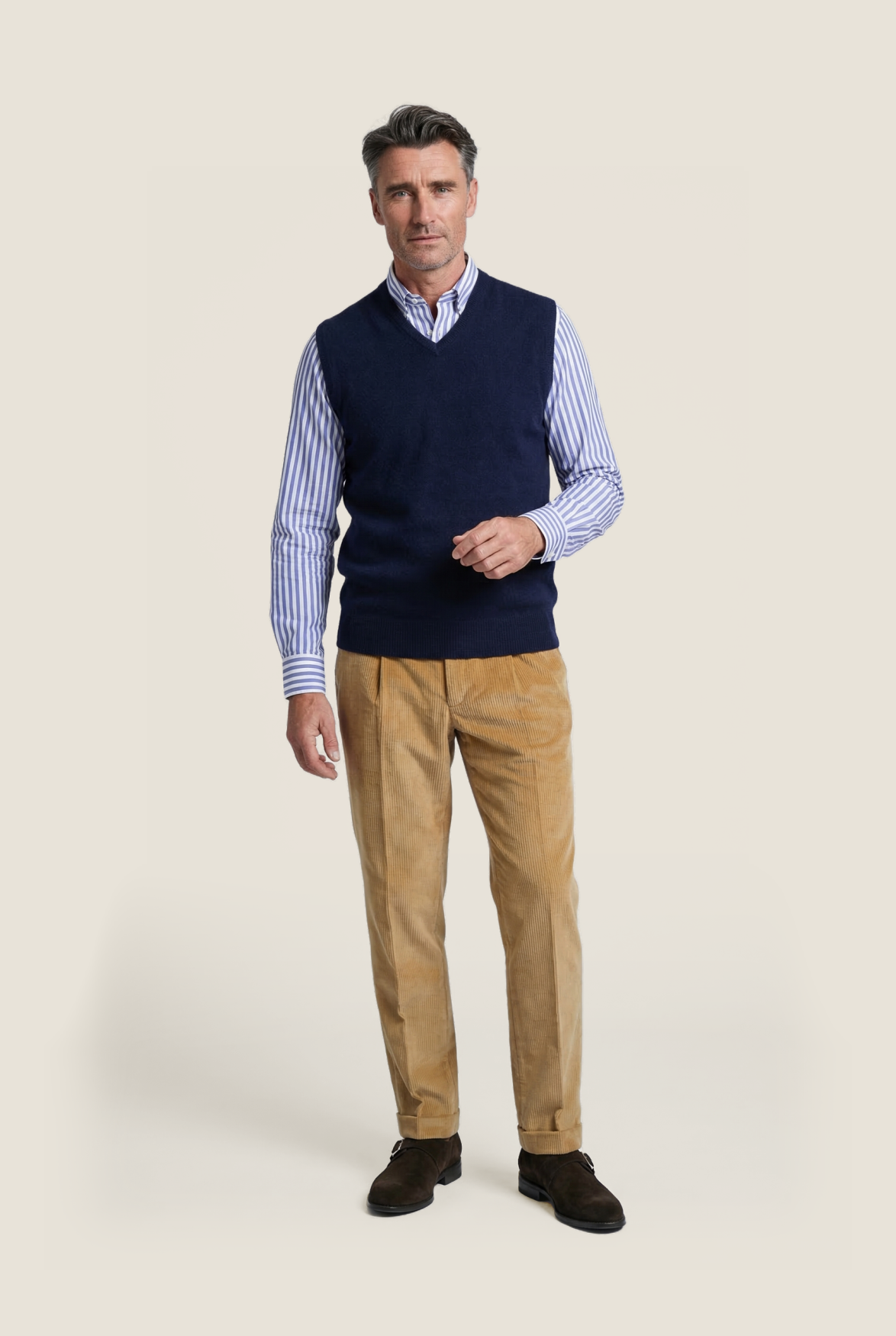 Slipover Lamswol | Navy