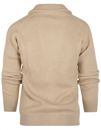 Button vest camel hair shawl collar | Blonde