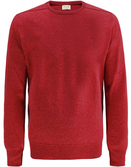 Pullover Lambswool round neck dutch fit | Poppy Melange