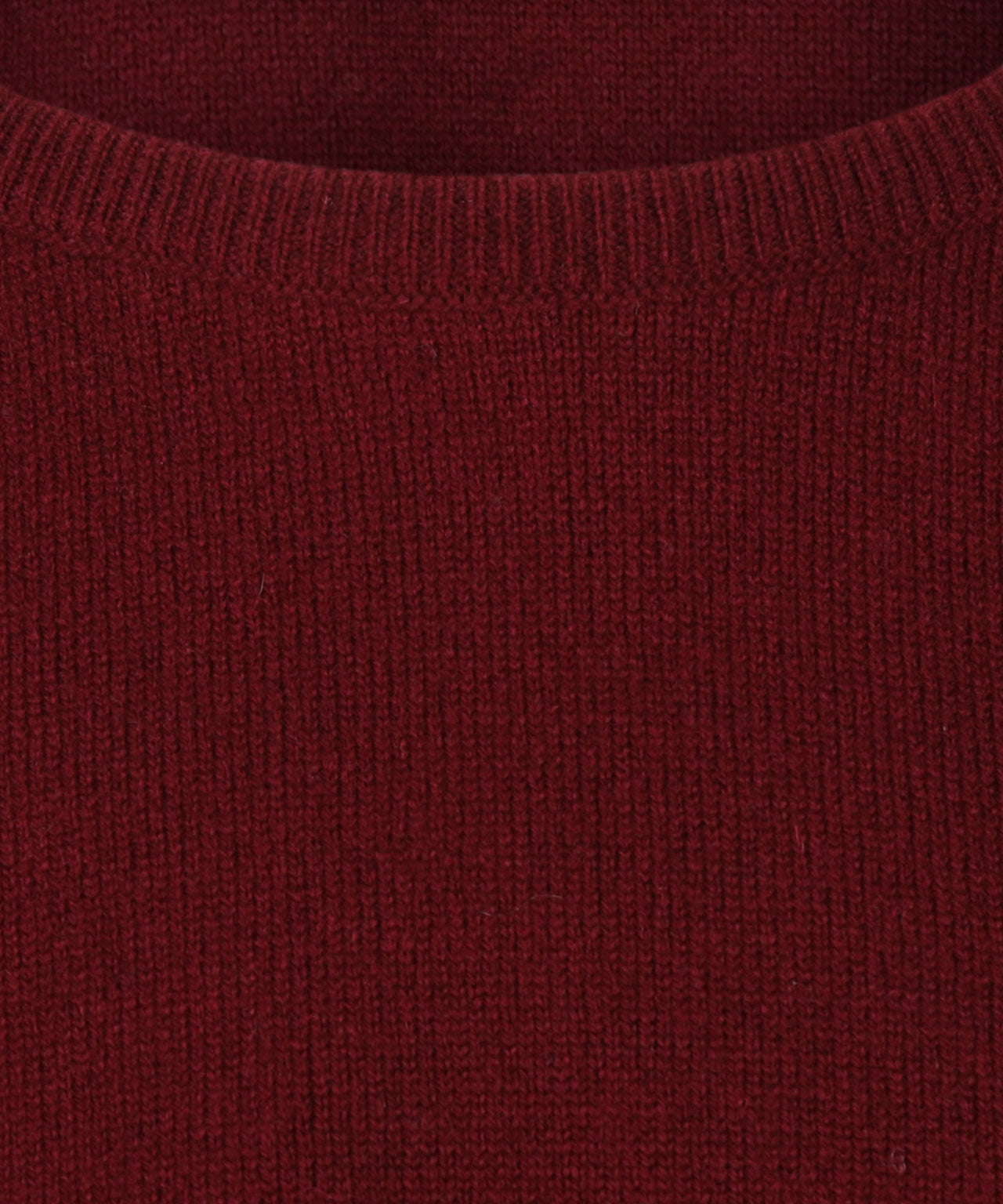 Pullover Lambswool round neck dutch fit | Bordeaux