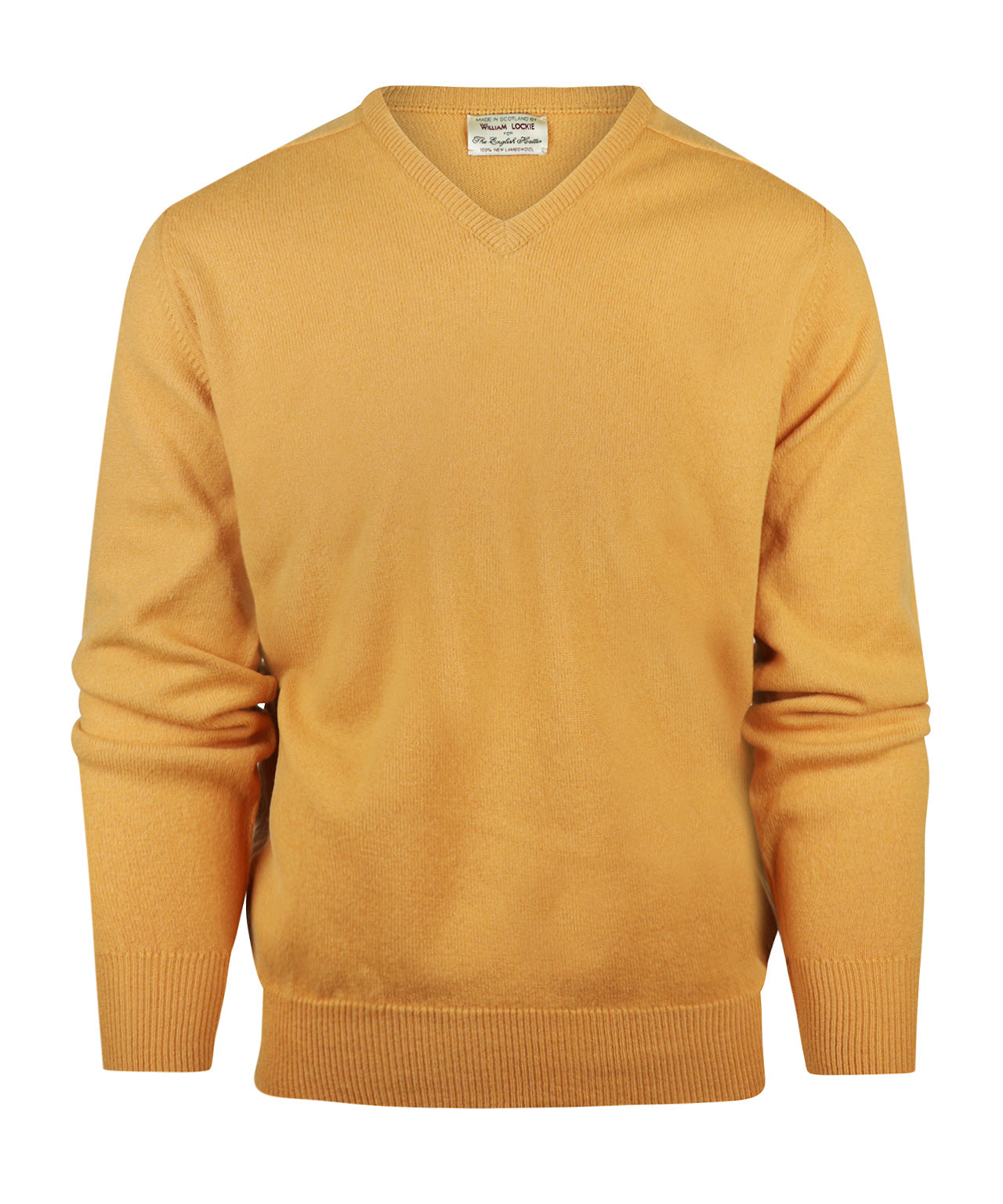 Lamswollen V-Hals Pullover Dutch Fit | Harvest Gold